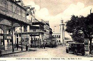 PHILIPPEVILLE - SOCIETE GENERALE ET HOTEL DE VILLE